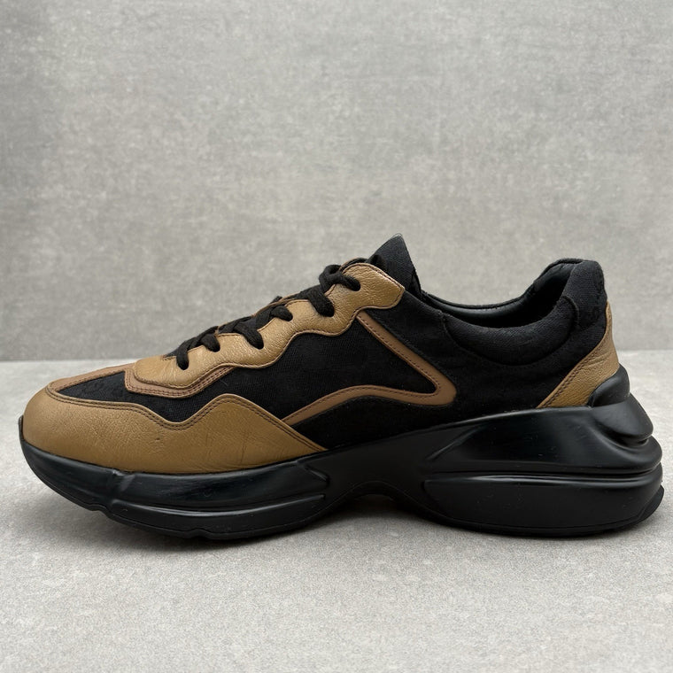 Rhyton Maxi GG Supreme Black Khaki Beige — photo 4