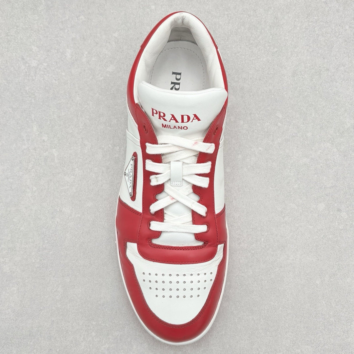 Downtown Leather Sneakers White Lacquer Red — photo 5