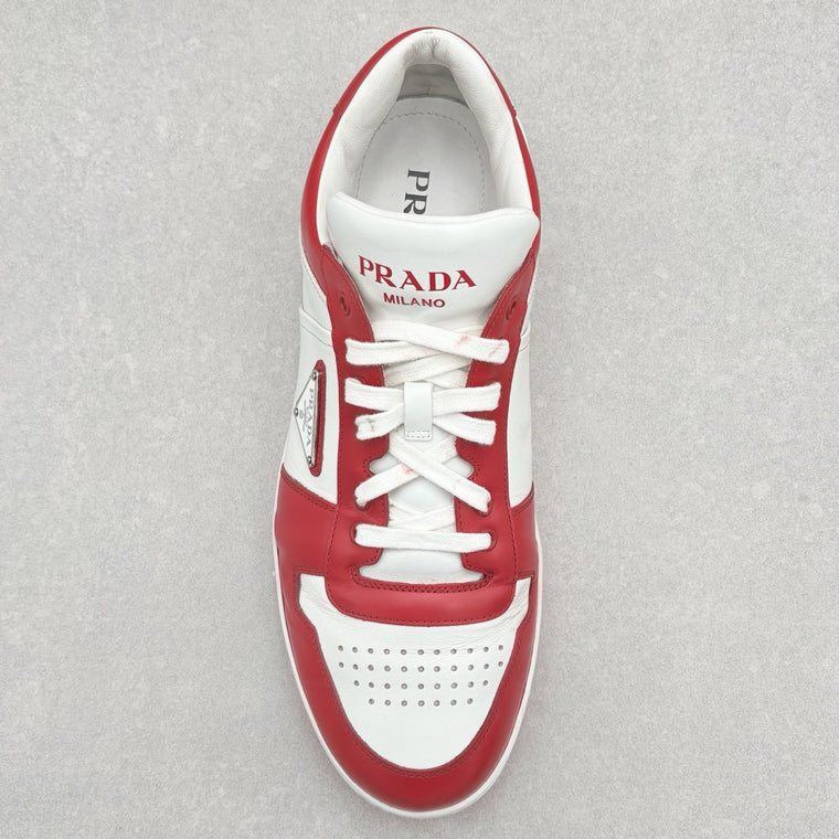 Downtown Leather Sneakers White Lacquer Red — photo 5