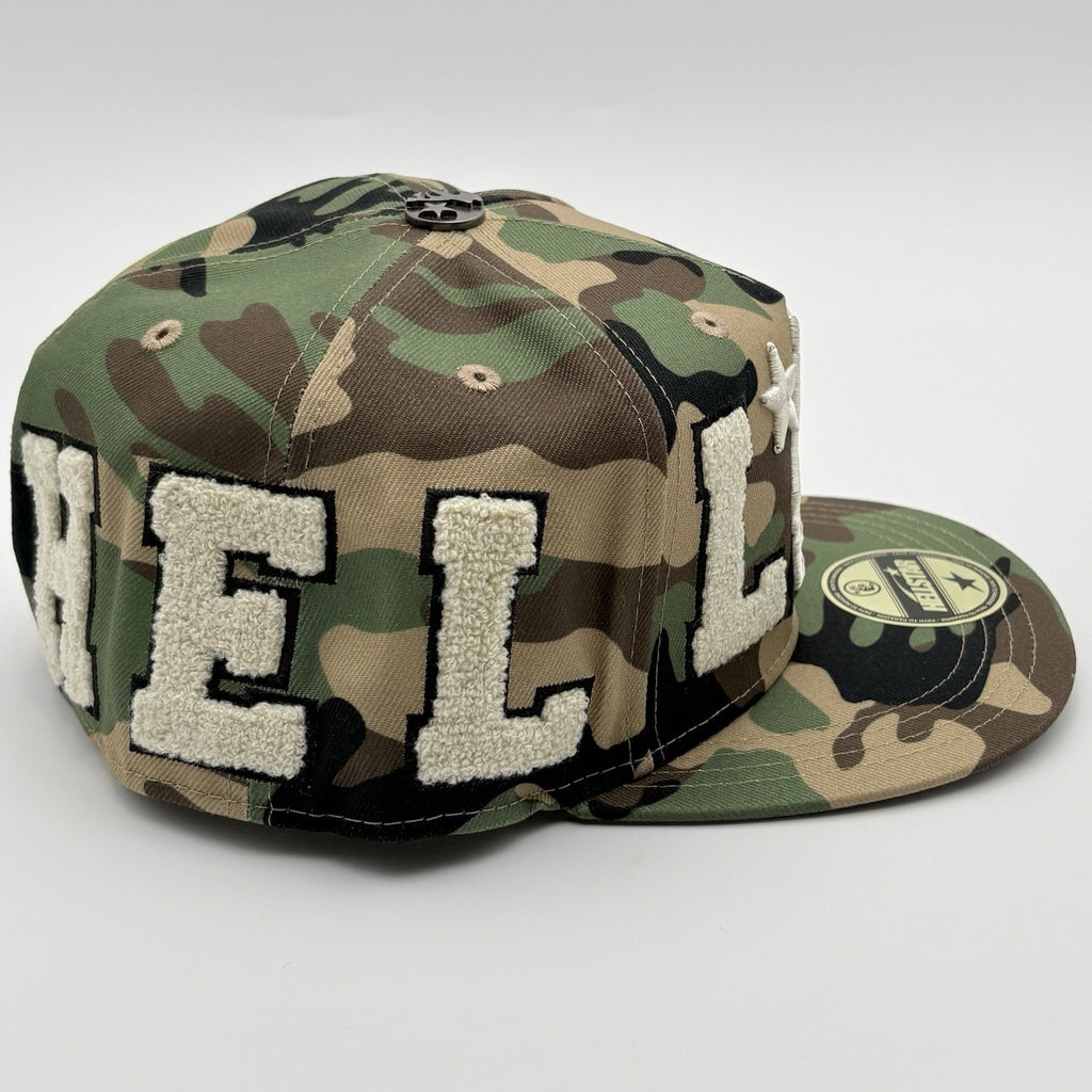 NEW! - Hellstar Og Patch Fitted Hat ' Camo '