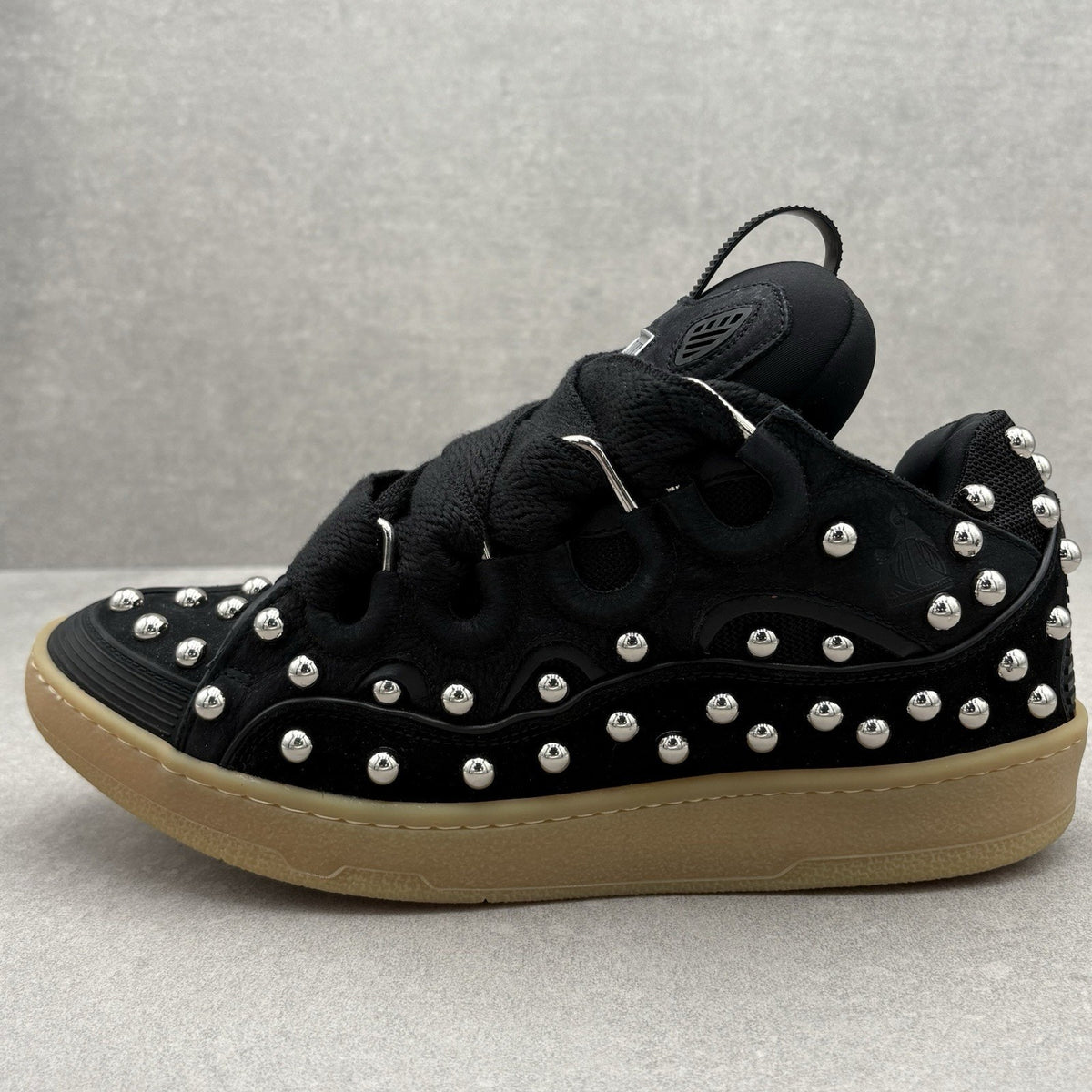 Studded Curb Sneaker Black — photo 8