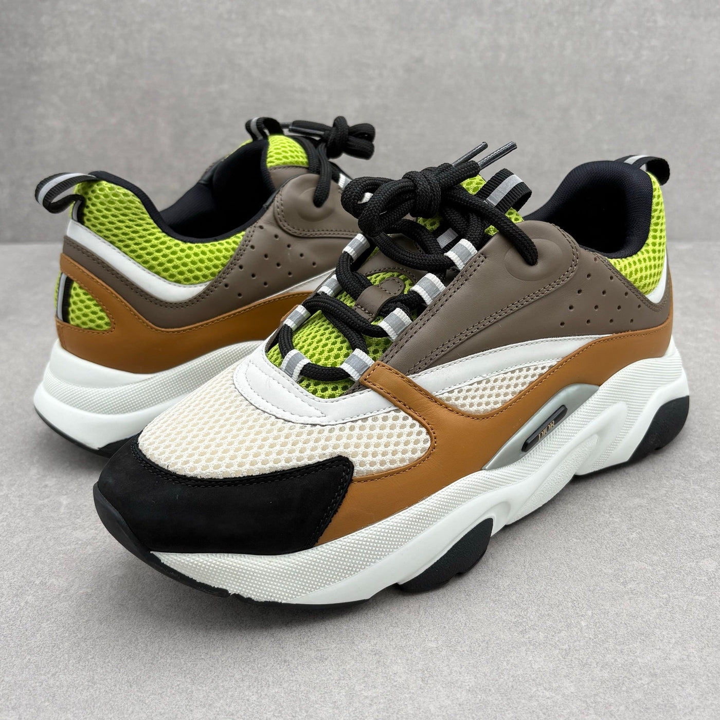 B22 Reflective Sneaker Brown Khaki Green