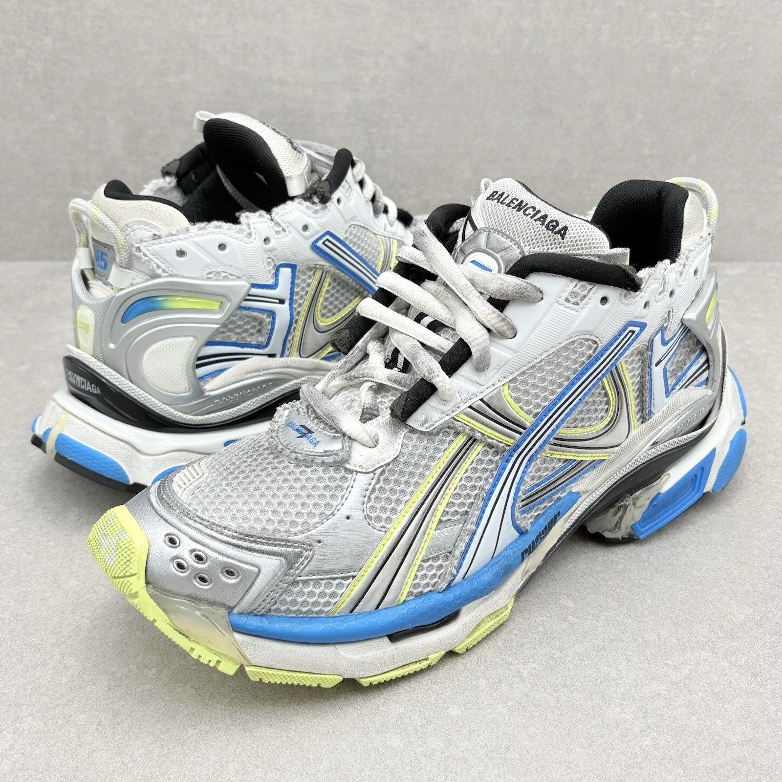 Balenciaga Runner ' White Yellow Blue ' | Size 45 (12 US)