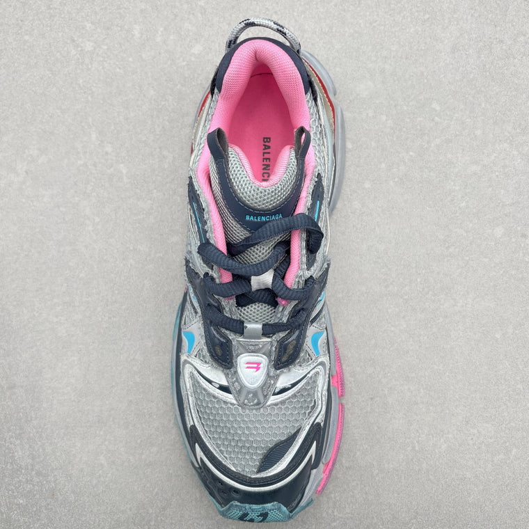 Balenciaga Runner Sneaker Gray Pink Blue — photo 5