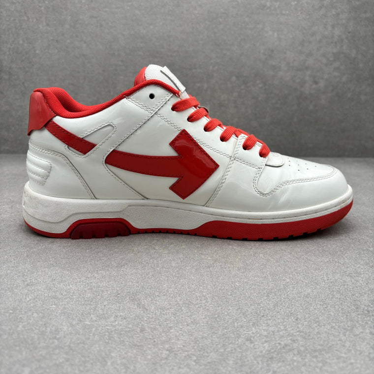 Off White Out of Office Patent Leather White Red — photo 10