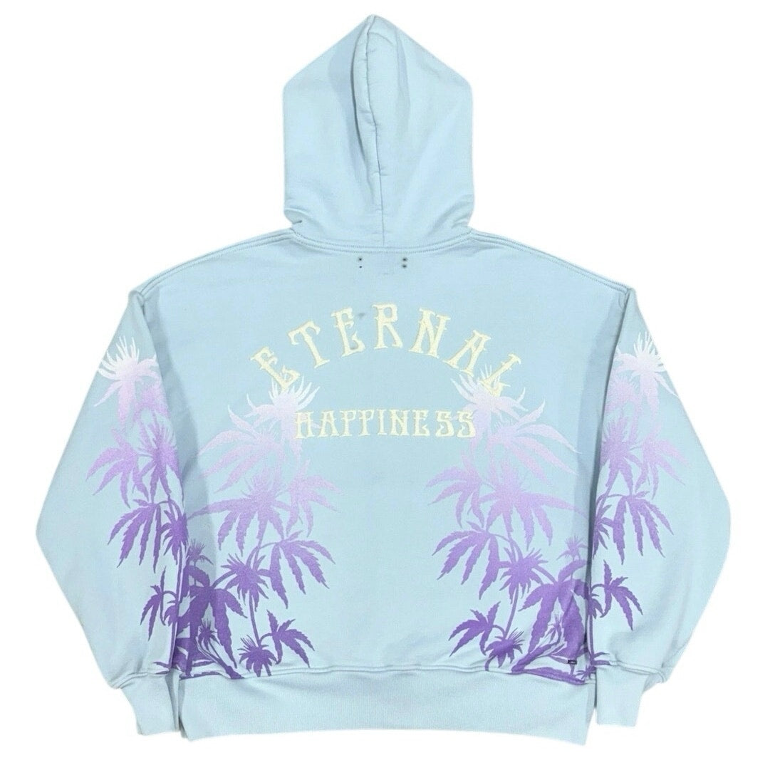Eternal Happiness Embroidered Hoodie Blue — photo 3