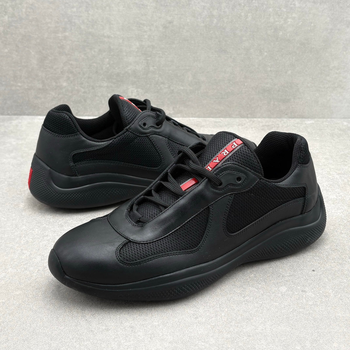 Americas Cup Leather Sneaker Black