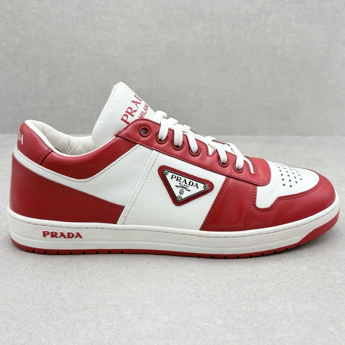 Downtown Leather Sneakers White Lacquer Red — photo 2