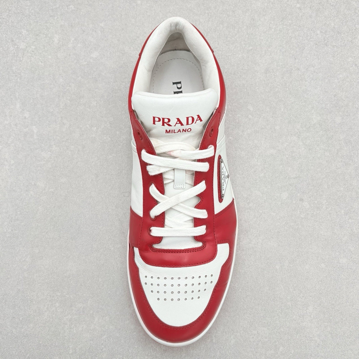 Downtown Leather Sneakers White Lacquer Red — photo 11