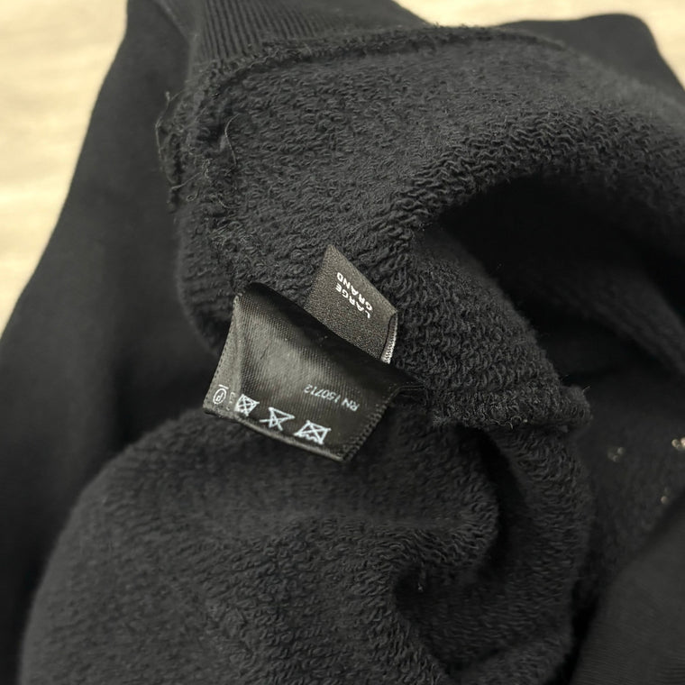 Crystal Embellished Rhinestone Logo Hoodie — photo 9