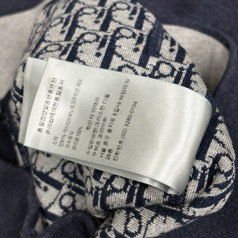 Cashmere Oblique Lining Hoodie Navy — photo 13