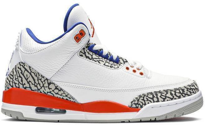 Size 10.5 - Air Jordan 3 Retro Knicks ‘ White, Orange ‘ | GOOD CONDITION!