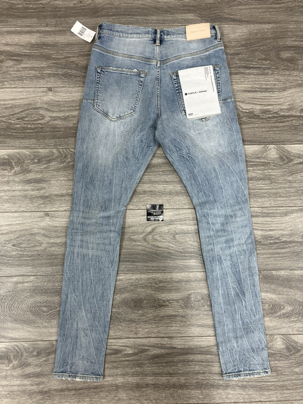 Size 28 - Purple Brand ' Light Indigo ' | Ripped-Knee | BRAND NEW!