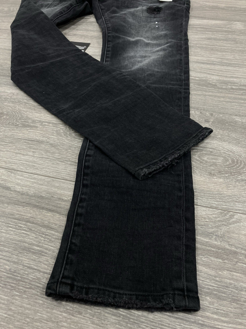 Size 30 - Purple Brand Drop Fit Mid Rise Skinny Jeans ' Black Repair ' | NEW!