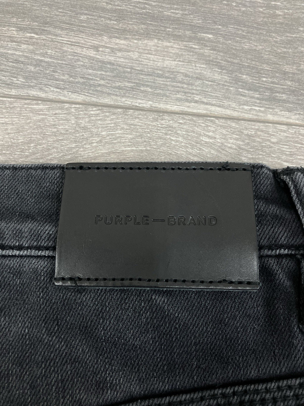 Size 32 - Purple Brand Drop Fit Mid Rise Skinny Jeans ' Black Repair ' | NEW!