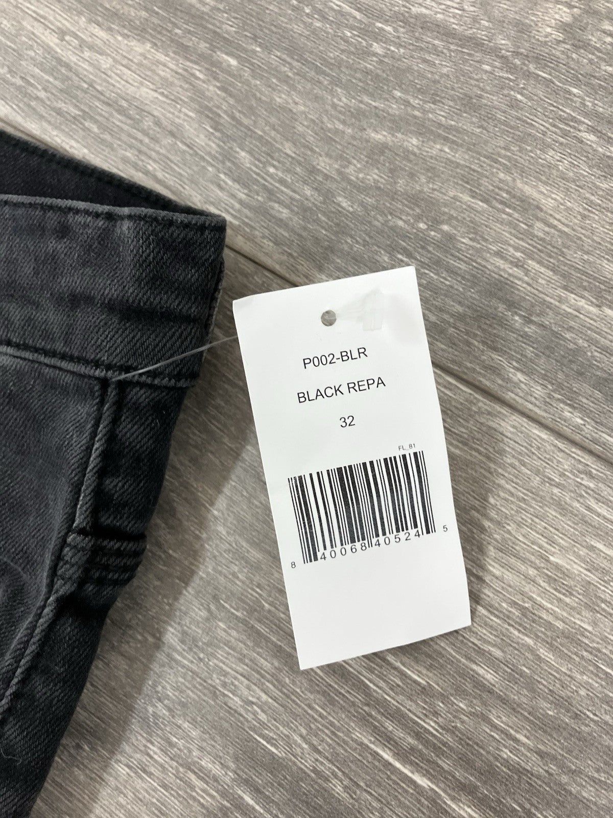 Size 30 - Purple Brand Drop Fit Mid Rise Skinny Jeans ' Black Repair ' | NEW!