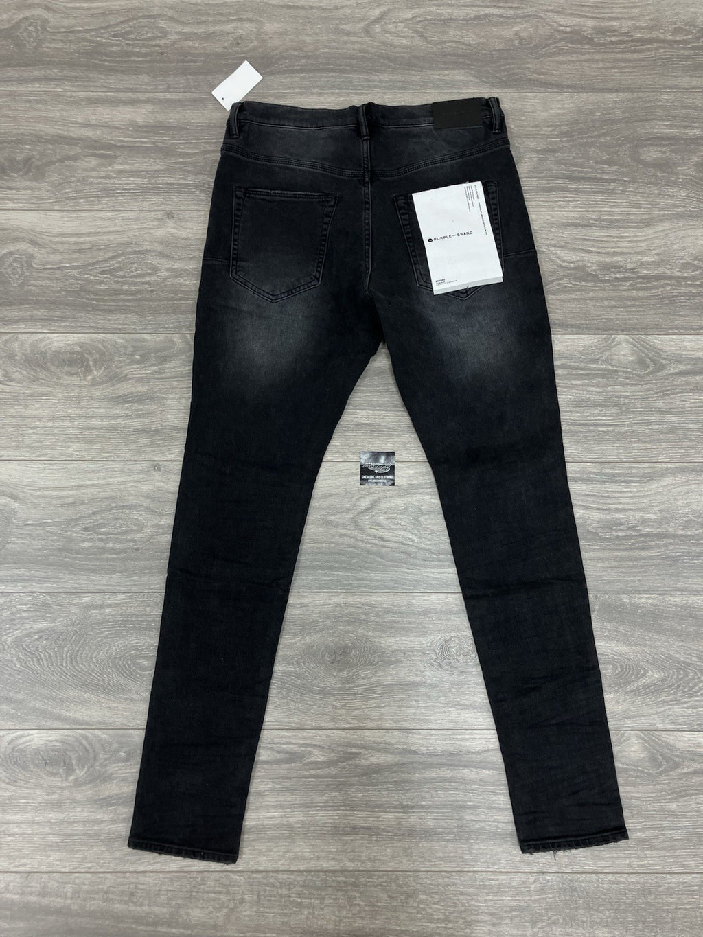 Size 30 - Purple Brand Drop Fit Mid Rise Skinny Jeans ' Black Repair ' | NEW!
