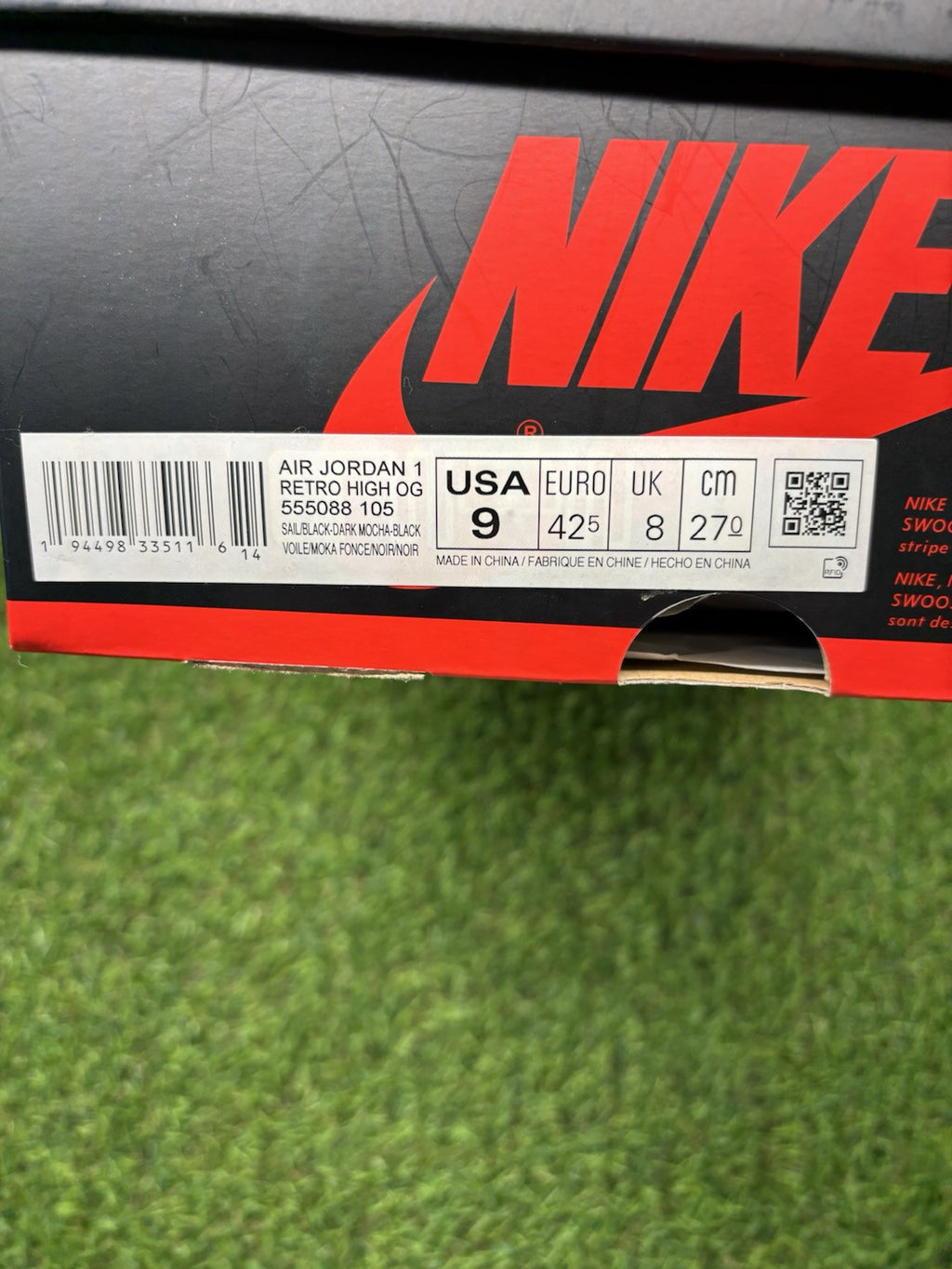 Size 9 - Jordan 1 Retro OG High Dark Mocha | EXCELLENT CONDITION!