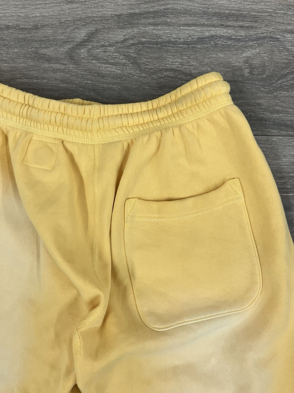 Size Large - Hellstar Sweatpants Mens Yellow Fleece Lined Sportswear | GOOD COND