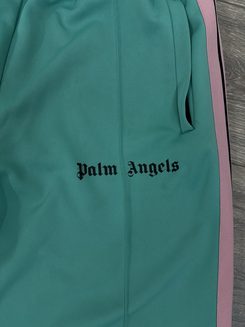 Size XL - Palm Angels Sweatpants ‘ Green, Pink ‘ | GOOD CONDITION!